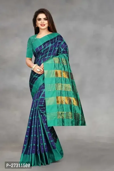 Fancy Art Silk Saree With Blouse Piece For Women-thumb3