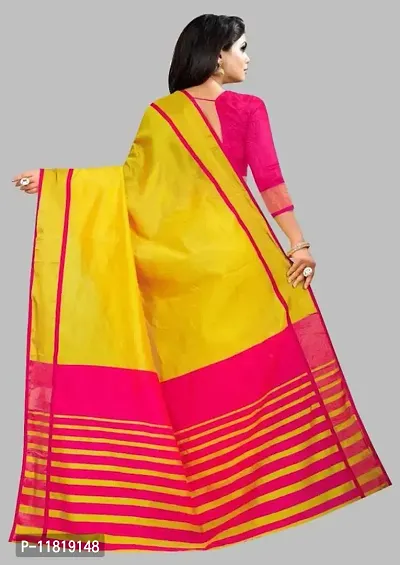 Beautiful Silk Blend Saree with Blouse Piece-thumb2