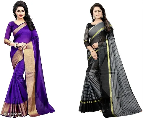 Beautiful Georgette Saree with Blouse Piece Pack Of 2