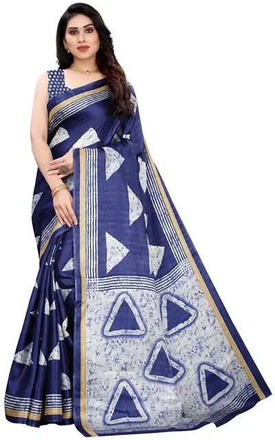 Stylish Fancy Art Silk Saree With Blouse Piece For Women