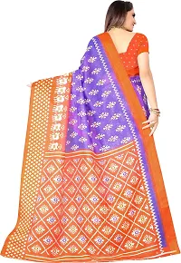 Beautiful Purple Art Silk Saree with Blouse piece-thumb1