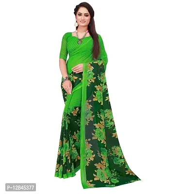 SAADHVI Womens Georgette Printed Combo Saree With Unstithed Blouse (Multicolor) (GEO_18_GEO_55$)-thumb2