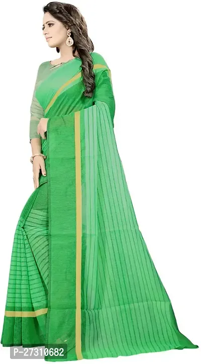 Fancy Cotton Silk Saree With Blouse Piece For Women-thumb2