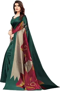 Beautiful Multicoloured Art Silk Saree with Blouse piece-thumb3