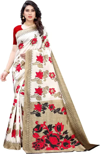 Latest Attractive Art Silk Sarees with Blouse Piece