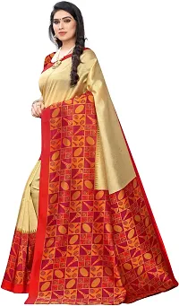 Beautiful Art Silk Saree with Blouse Piece-thumb1