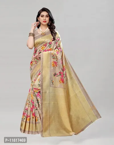 Beautiful Cotton Silk Saree with Blouse Piece