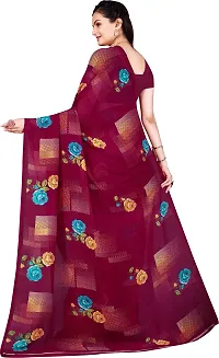 Beautiful Multicoloured Georgette Saree with Blouse piece Pack Of 2-thumb3