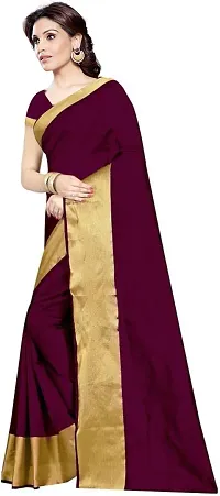 Beautiful Purple Georgette Saree with Blouse piece-thumb2