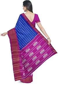 Beautiful Blue Art Silk Saree with Blouse piece-thumb2