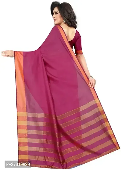 Fancy Cotton Silk Saree With Blouse Piece For Women-thumb3