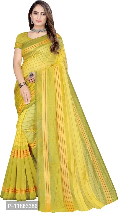 Beautiful Cotton Silk Saree with Blouse Piece