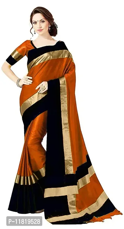 Beautiful Cotton Silk Saree with Blouse Piece