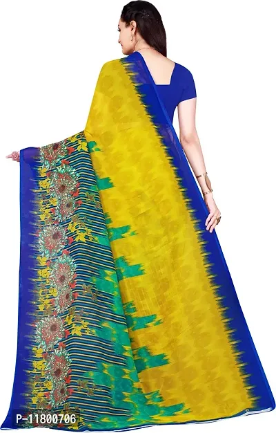 Beautiful Multicoloured Georgette Saree with Blouse piece Pack Of 2-thumb3