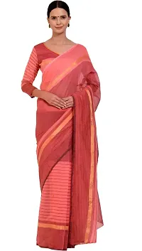 Elegant Woven Design Daily Wear Cotton Silk Women Saree With Blouse Piece -Pack Of 2 For Women-thumb3