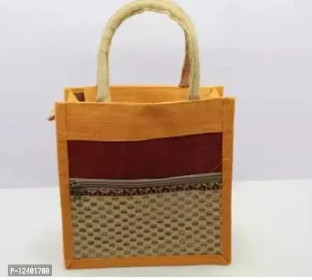 Stylish Yellow Jute Handbags For Women