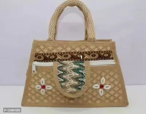 Stylish Multicoloured Jute Handbags For Women