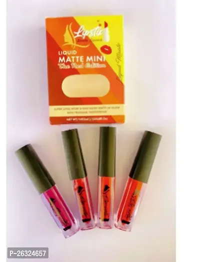 Longlasting Liquid Lipstick Red Pack Of 4-thumb0