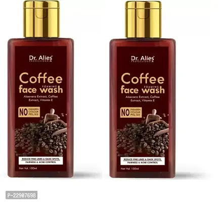 Dr. Alies Professional Oil Control Coffee For Women And Men - Cleanser For Normal - Oily Skin Face Washnbsp;nbsp;100 Ml Pack Of 2