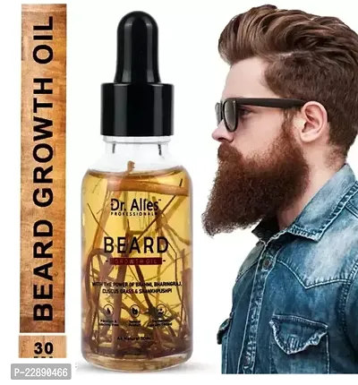 Dr. Alies Professional Premium 100Per Jadibuti Ayurvedic Beard Booster Oil Enriched with Natural Herbs Beard Oil 30 ml-thumb0