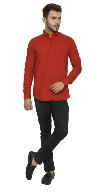 Trendy Stylish Long Sleeve Solid Formal Shirt