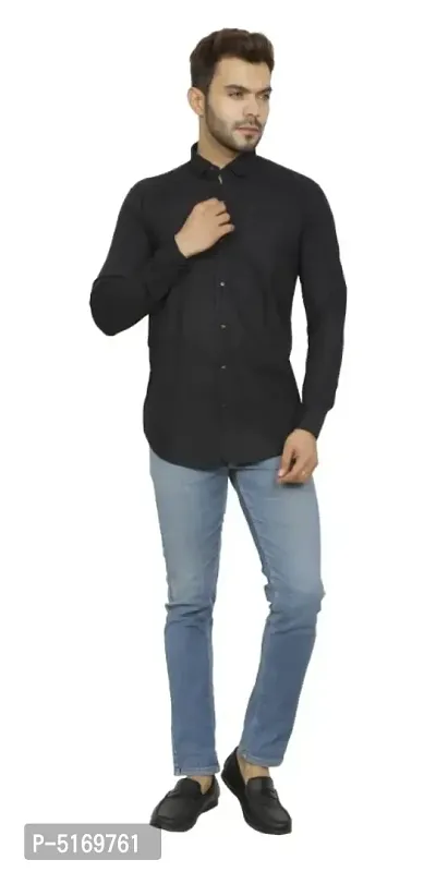 Trendy Stylish Cotton Long Sleeve Solid Formal Shirt