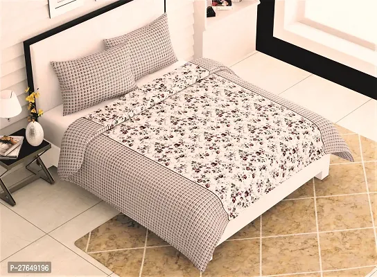 Yuvaan pure cotton bedsheet with 2 pillow covers