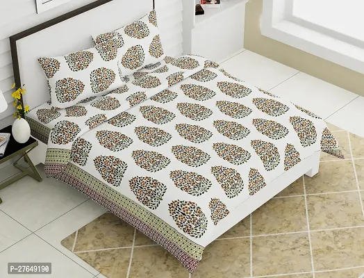 Yuvaan pure cotton bedsheet with 2 pillow covers