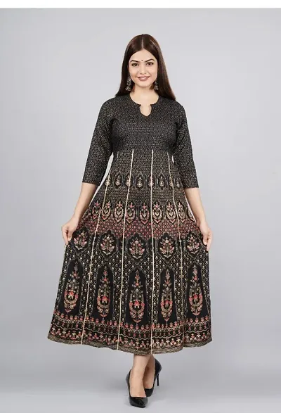 Beautiful Rayon Stitched Ethnic Gown