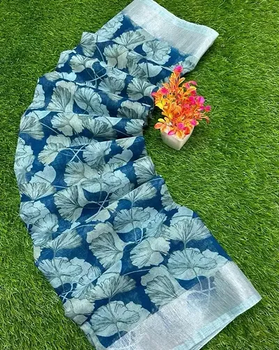 New In Cotton Saree with Blouse piece 