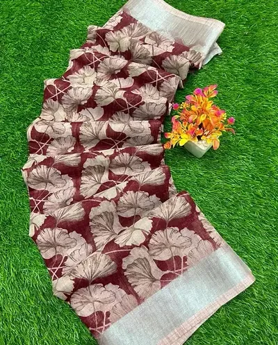 Hot Selling Cotton Saree with Blouse piece 