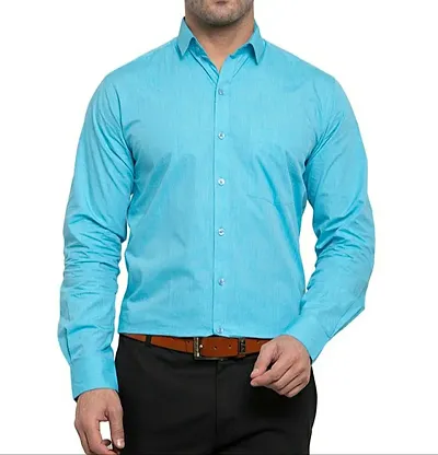 Men Solid Regular Fit Formal Shirts For Men