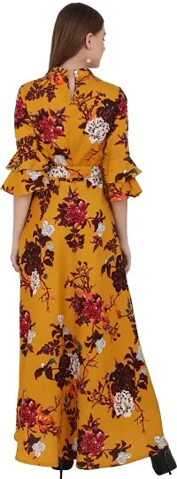 Stylish Crepe Printed Dress For Women-thumb2