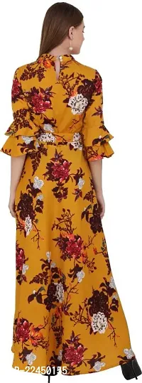 Stylish Crepe Printed Dress For Women-thumb3