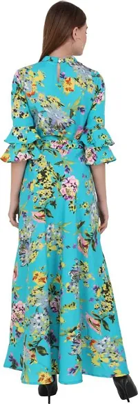 Stylish Crepe Printed Dress For Women-thumb2