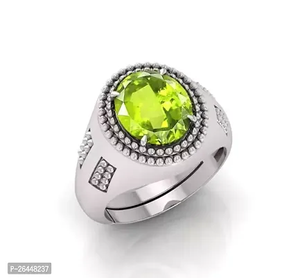 Alluring Green Brass Artificial Stone Artificial Stone Rings For Men-thumb0