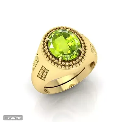 Alluring Green Brass Artificial Stone Artificial Stone Rings For Men