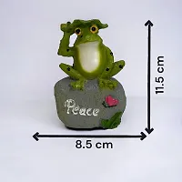 Premium 3 Packs Garden Decor Frog Statue Sets Outdoor Patio Decorations Art Figurines(Hope Fog)-thumb4