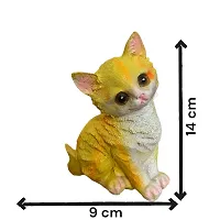 Premium Cute Cartoon Cat For Living Room, Home And Office Decoration (Plant Not Included) (Yellow)-thumb2