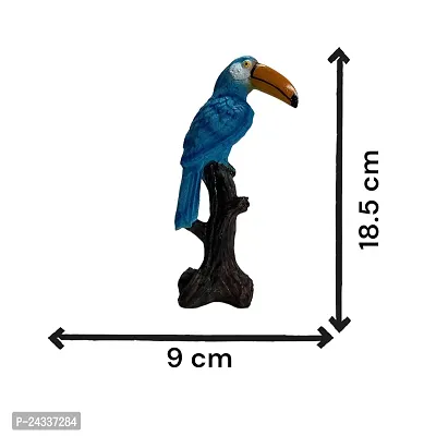 Premium Bird Figurine Bird Decor Decorative Birds - Outdoor And Indoor Bird Statues (Blue02)-thumb3