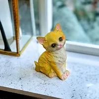 Premium Cute Cartoon Cat For Living Room, Home And Office Decoration (Plant Not Included) (Yellow)-thumb1