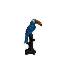 Premium Bird Figurine Bird Decor Decorative Birds - Outdoor And Indoor Bird Statues (Blue02)-thumb1