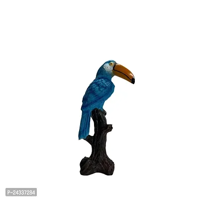 Premium Bird Figurine Bird Decor Decorative Birds - Outdoor And Indoor Bird Statues (Blue02)-thumb2