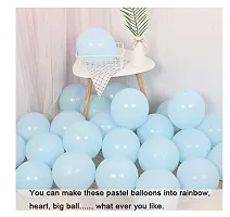 Pastel Blue Balloons Latex Party Balloons (Pack Of 50Pc)-thumb2