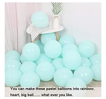 Pastel Sea Green Balloons Latex Party Balloons (Pack Of 50Pc)-thumb2