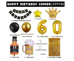 60Th Birthday Decorations For Men and Women - 33Pcs Birthday Decoration-thumb1