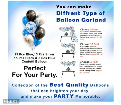 Happy Birthday Balloons Decorations Set - 60Pcs-thumb3