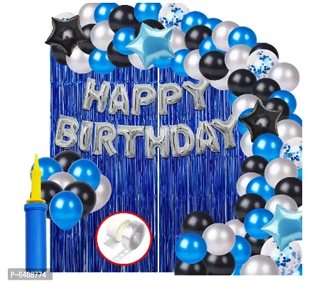 Happy Birthday Balloons Decorations Set - 60Pcs-thumb0