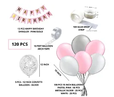 Happy Birthday Kit - White, Pink Pastel Balloons-thumb1