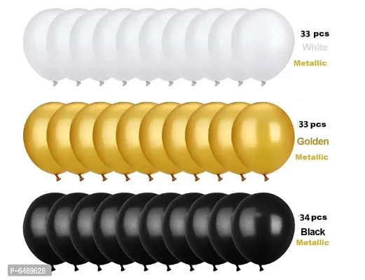 White ,Black ,Golden Metallic Balloon ,Balloon Pump